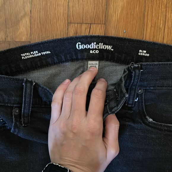 Men’s Goodfellow total flex slim jean size 34 waist by 32 length - Picture 2 of 2